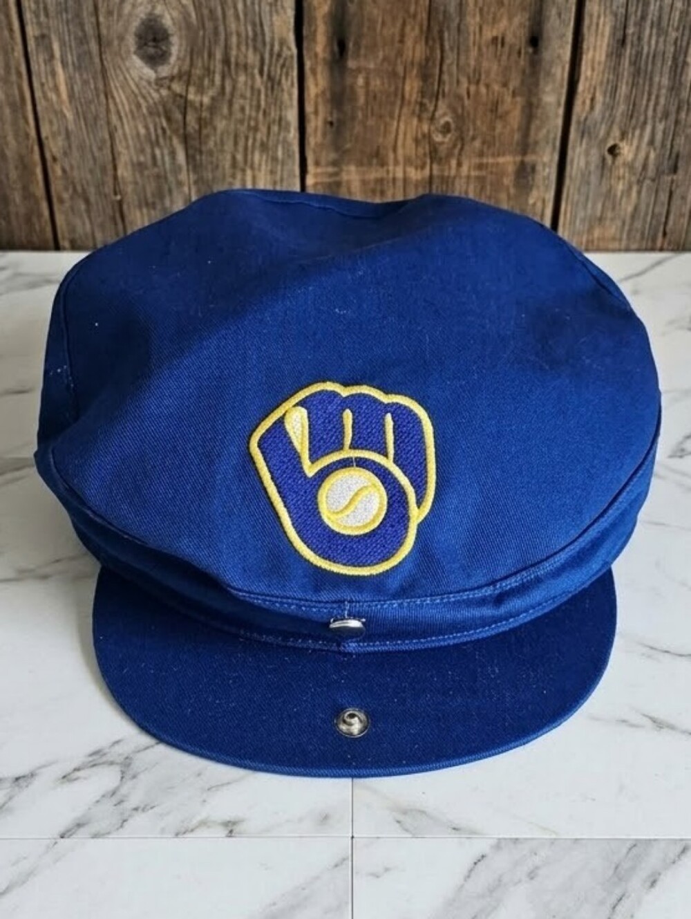 VTG 80s 90s Milwaukee Brewers Cadet Painter Hat Cap - Made in Taiwan - Like New